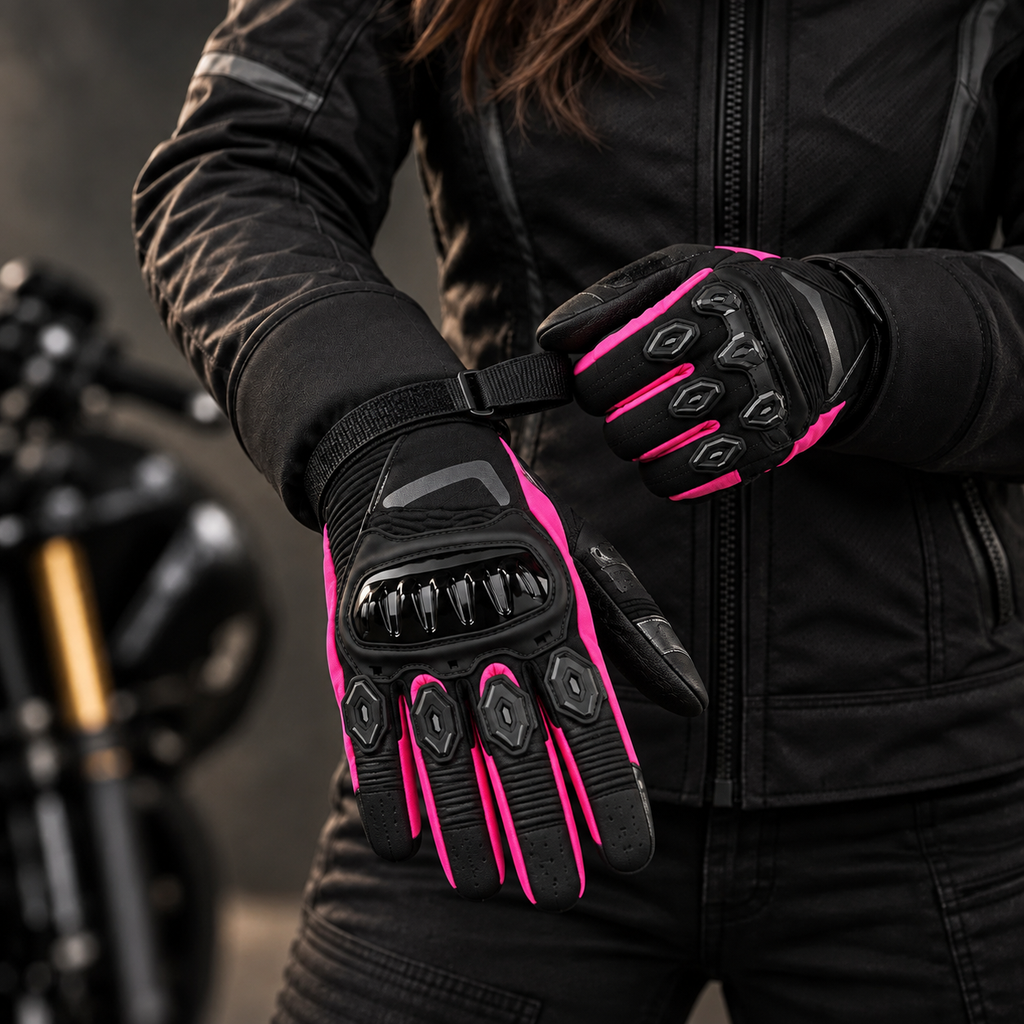 Gants moto hiver imperméables - Lynea