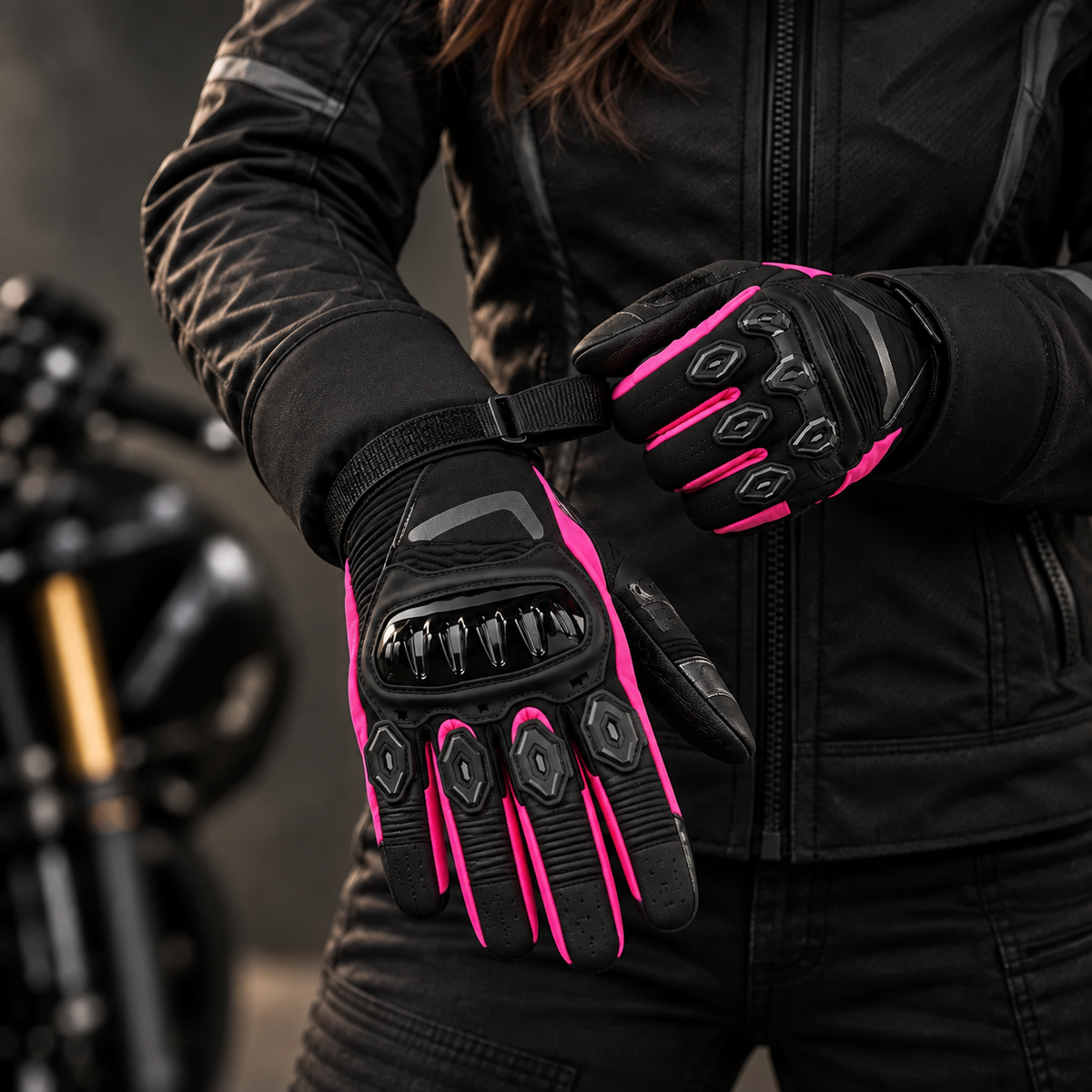Gants moto hiver imperméables - Lynea