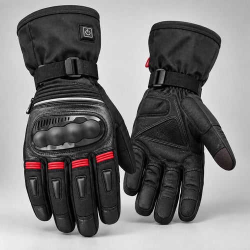 Gants moto chauffants réglables Calorix MDL0318 rouge sans batterie — packshot premium