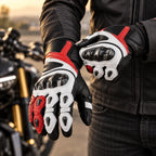 Gants moto hiver carbone Fehrix portés