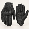 Gants moto hiver vintage Foxen Noir — packshot premium