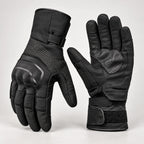 Gants moto hiver doublés polaire Glacix Noir nuit — packshot premium