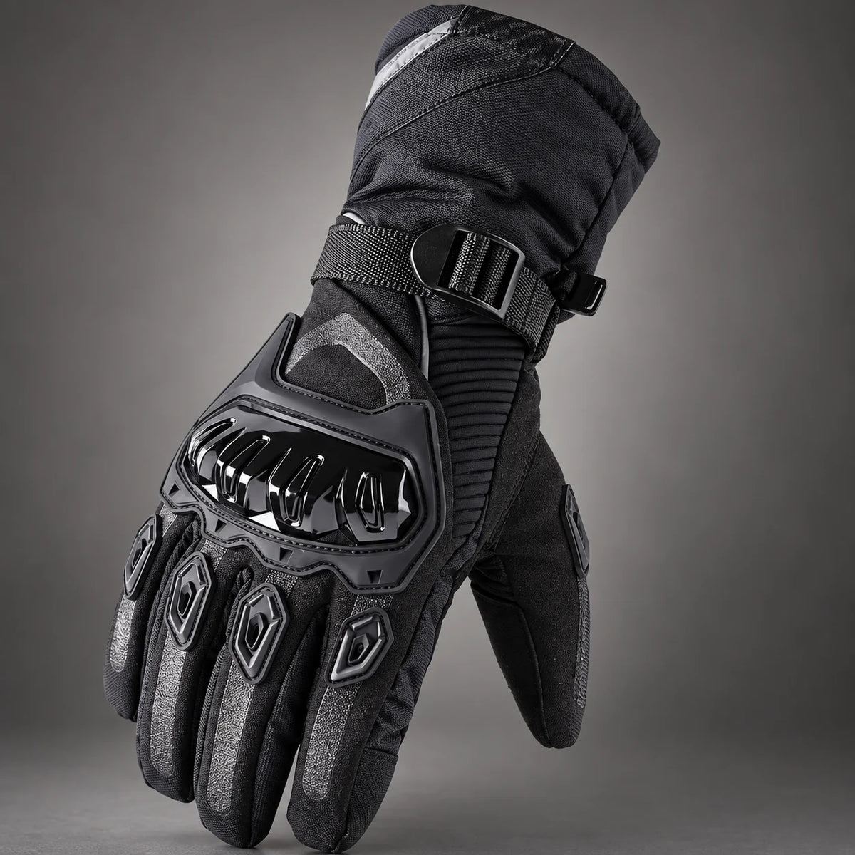 Gant moto hiver Iron Jias — gros plan