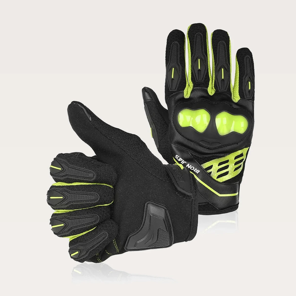 Gants moto Iron Jias JIA06 vert — packshot