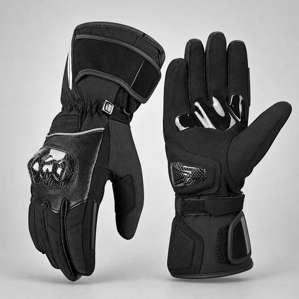 Gants moto femme imperméables Kemea Noir — packshot