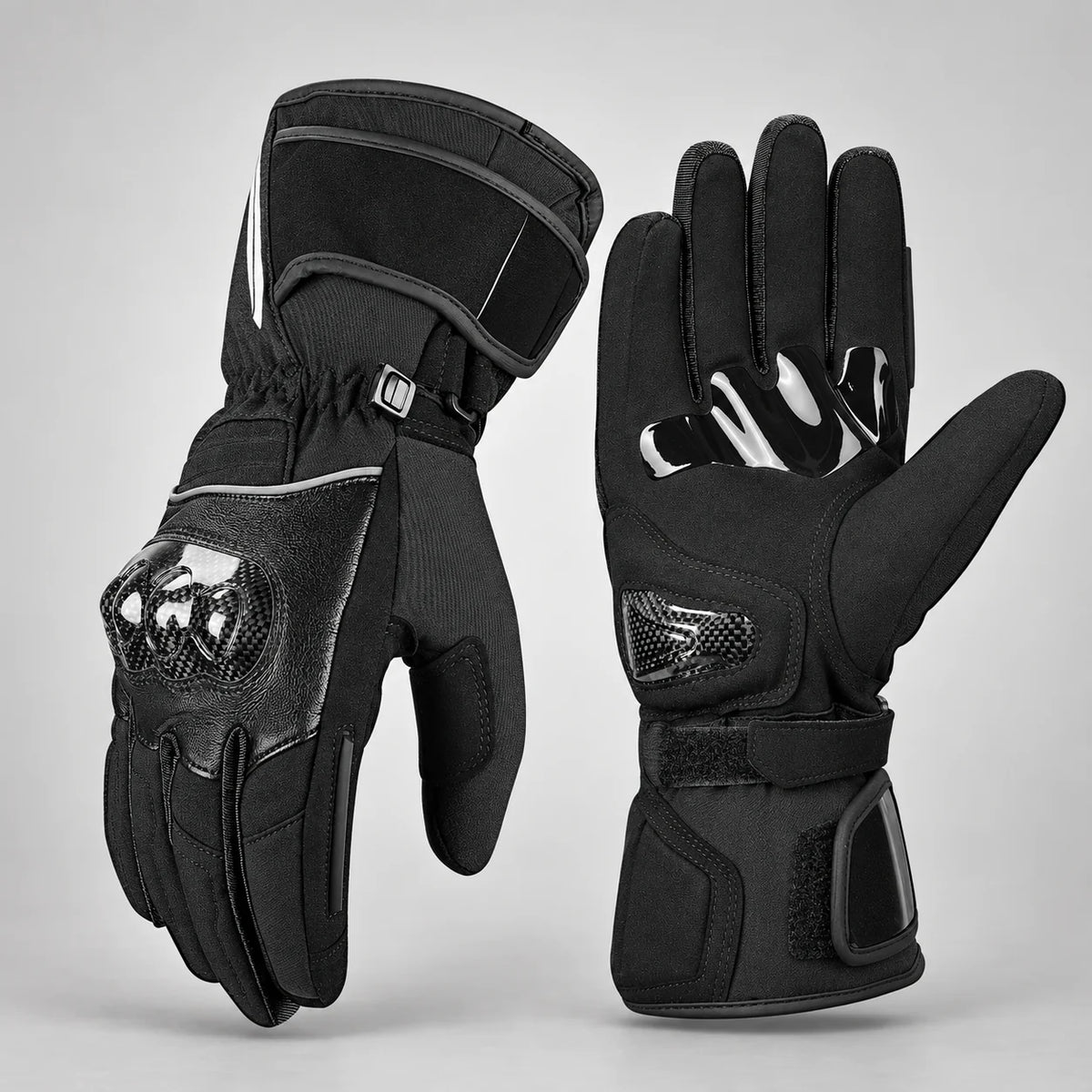 Gants moto femme imperméables Kemea Noir — packshot
