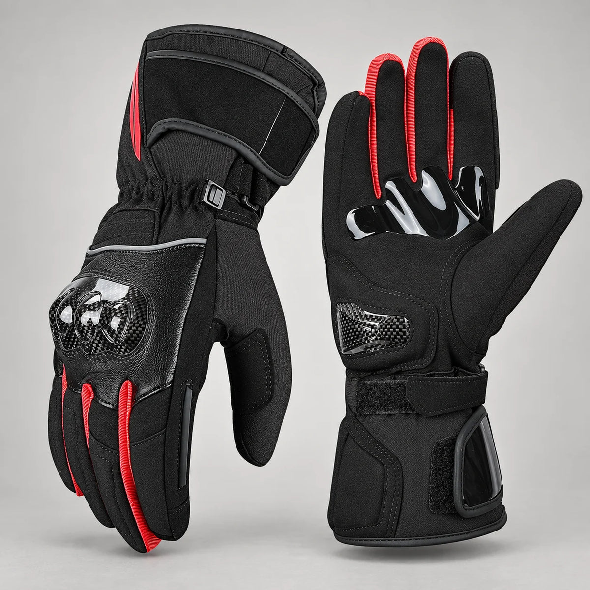 Gants moto femme imperméables Kemea Rouge — packshot