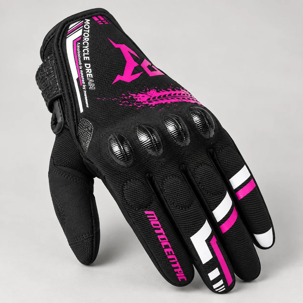 Gant moto femme respirant Lyssia — gros plan produit