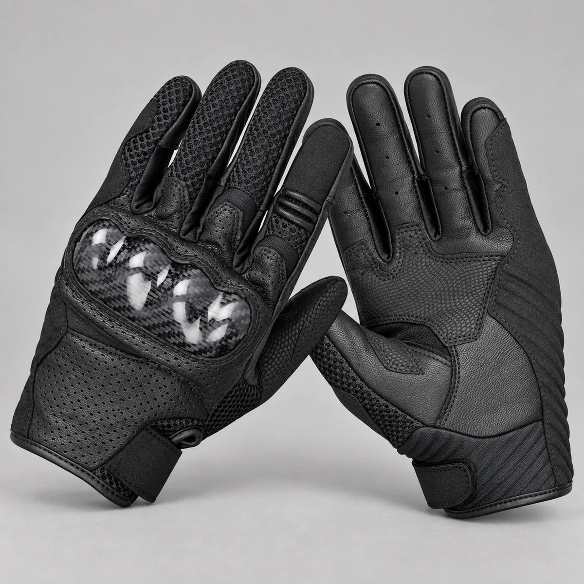 Gants moto été Nyvra Noir — packshot premium