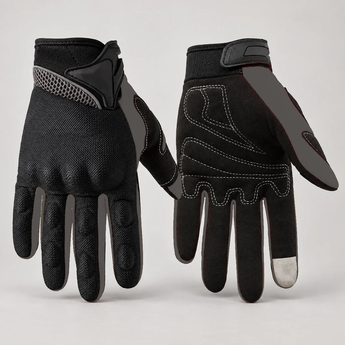 Gants moto femme ventilés Orchia Noir — packshot