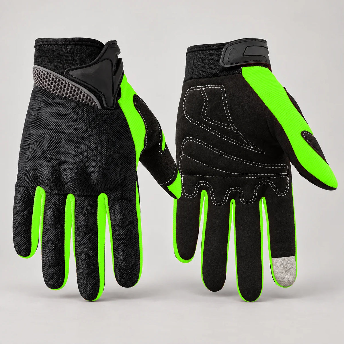 Gants moto femme ventilés Orchia Vert — packshot