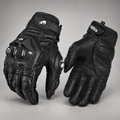 Gants moto été renforcés Raceix noirs — packshot premium