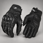Gants moto été renforcés Raceix noirs — packshot premium