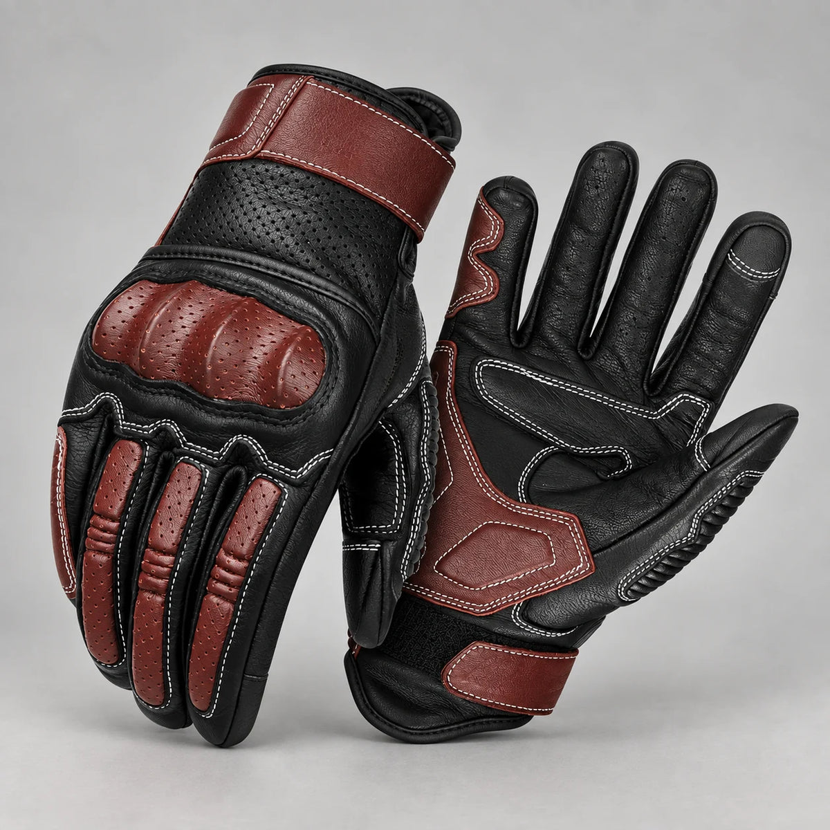 Gants moto été Ridera Marron SU15 — packshot premium