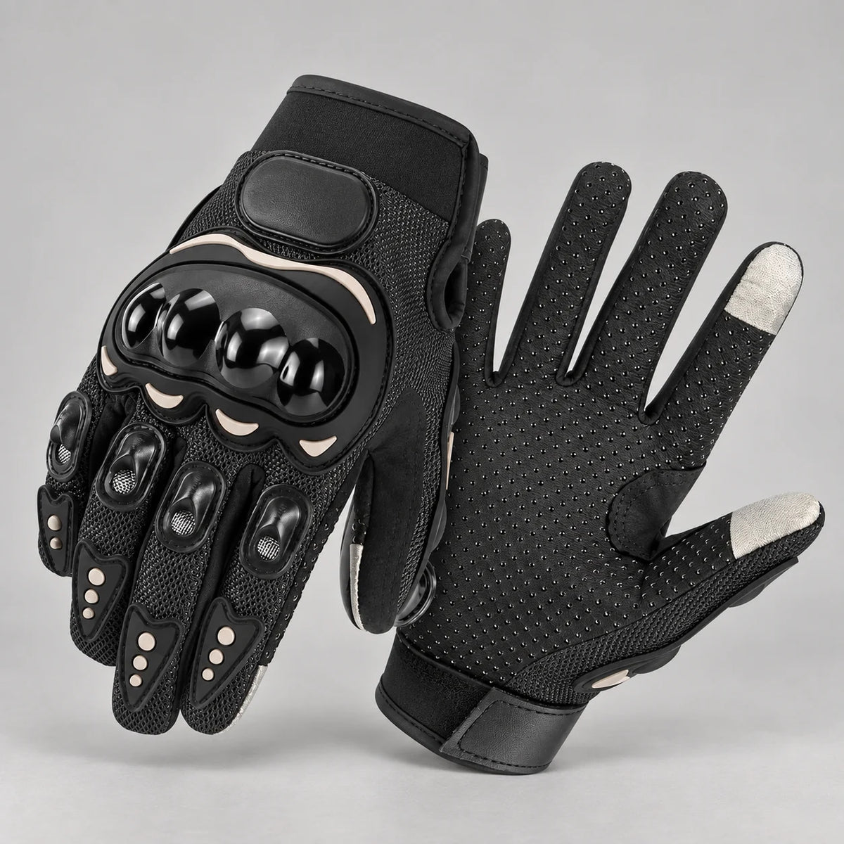 Gants moto été Ridera Noir SU05 — packshot premium