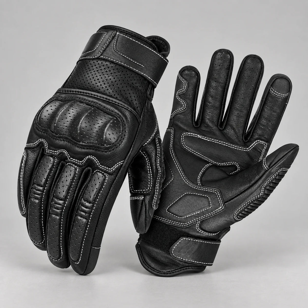 Gants moto été Ridera Noir SU15 — packshot premium