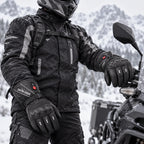 Gants moto chauffants Sedra portés