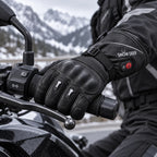 Gant moto chauffant Sedra sur le guidon gauche
