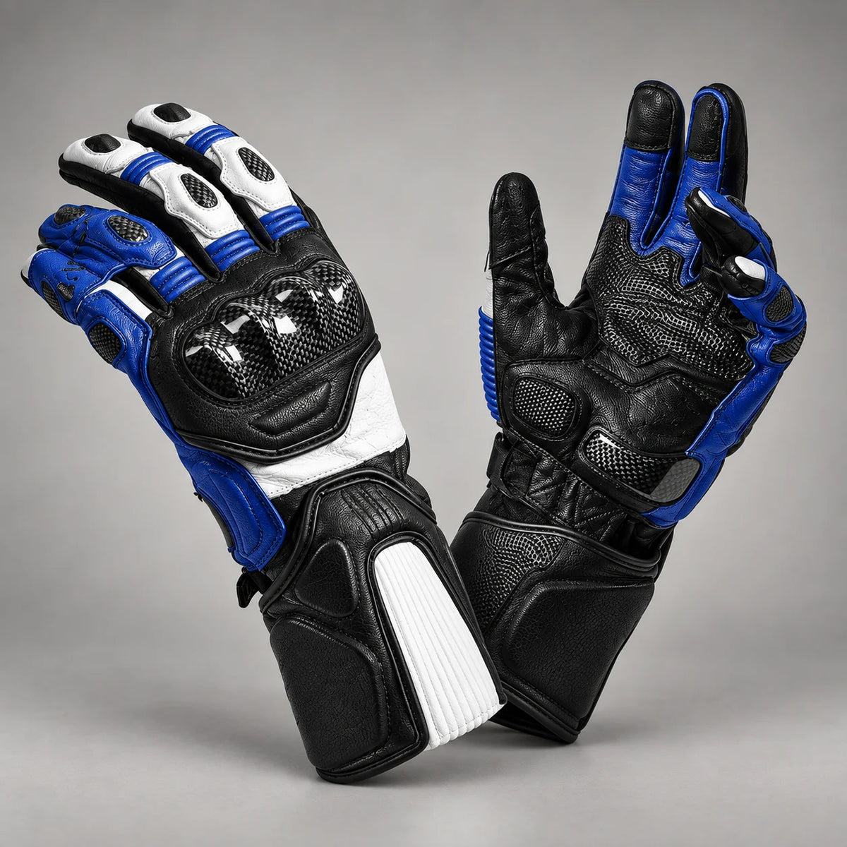 Gants moto hiver renforcés Sulith Bleu — packshot premium