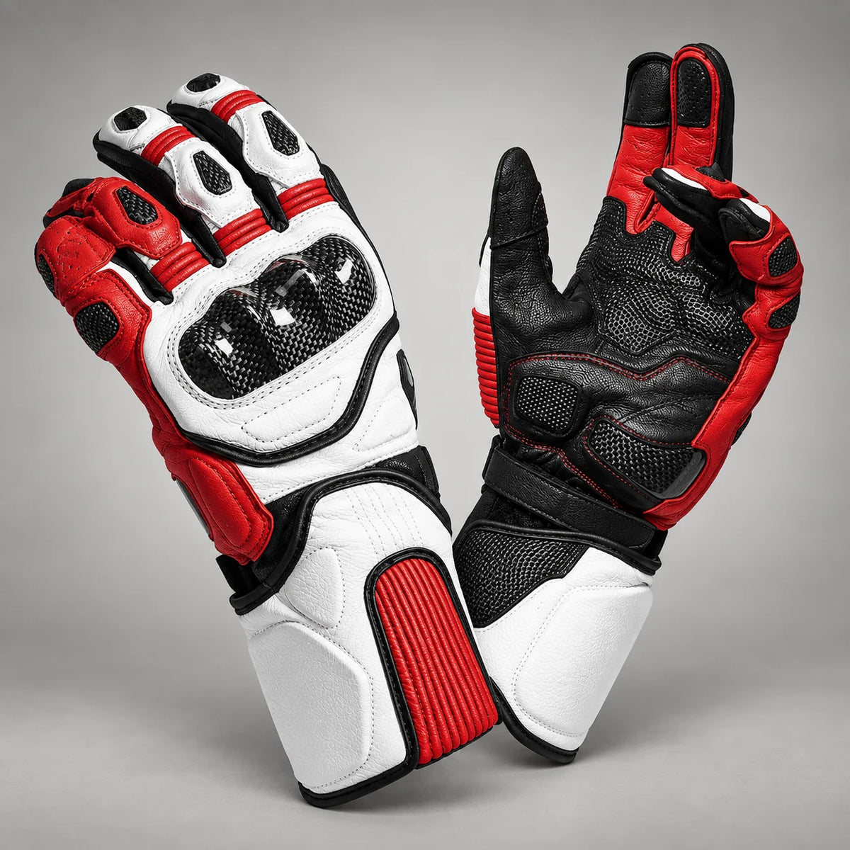 Gants moto hiver renforcés Sulith Rouge — packshot premium
