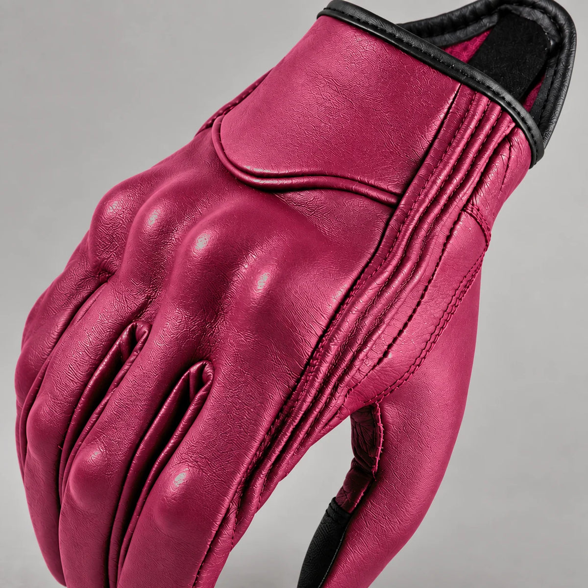 Gant moto femme cuir Suvina — gros plan produit