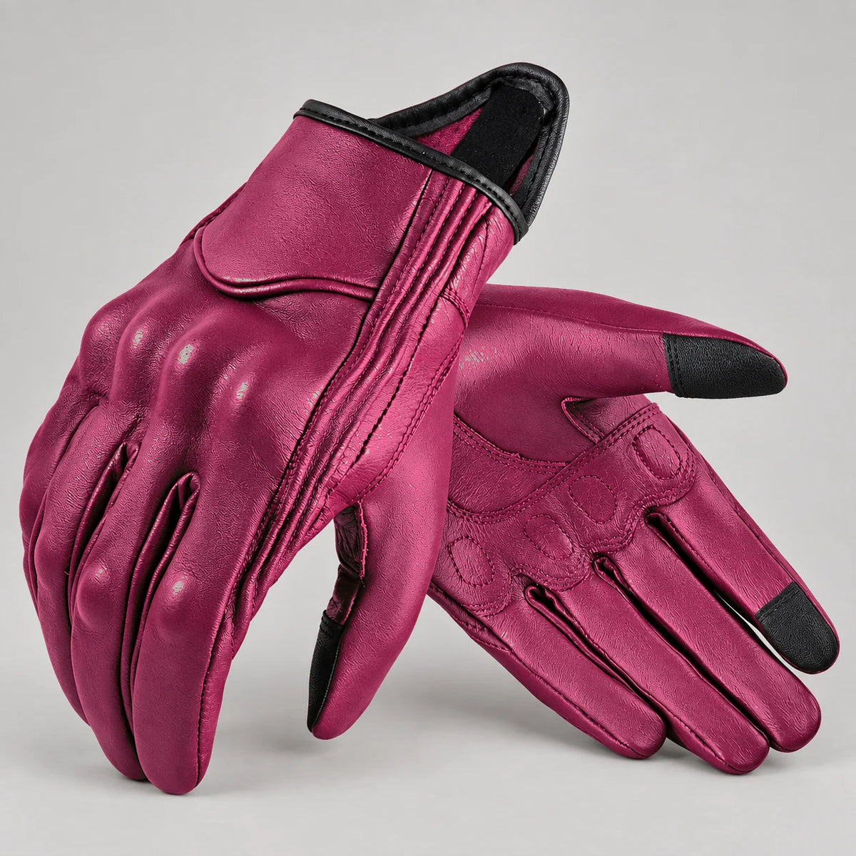 Gants moto femme cuir Suvina Rose — packshot
