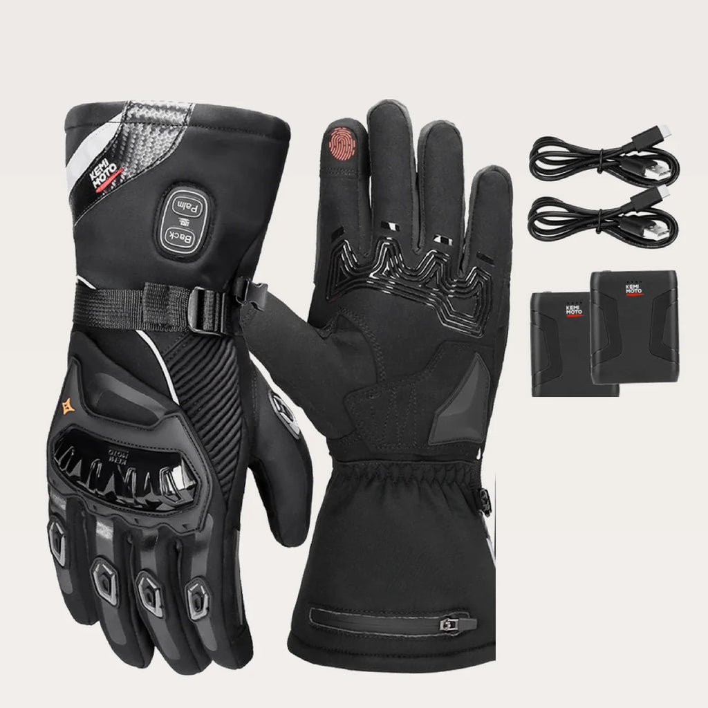 Gants moto chauffants Thermik 8033 Noir — packshot