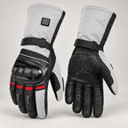 Gants moto chauffants trois niveaux Voltris gris — packshot premium
